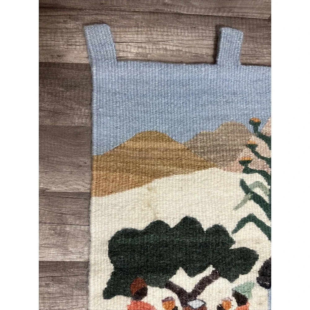 Vintage Beautiful Hand Woven Moteng Weavers Wool Tapestry Kilim Wall Hanging